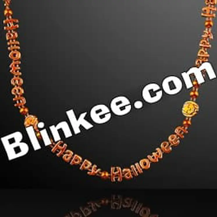 Happy Halloween Pumpkins Necklaces Pack of 12