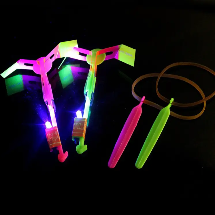 Slingshot Flying Helicopter with Multicolor LED