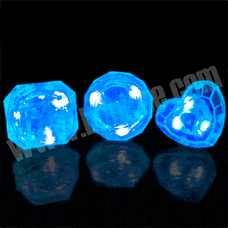 Huge Gem Ring Blue Assorted Shapes