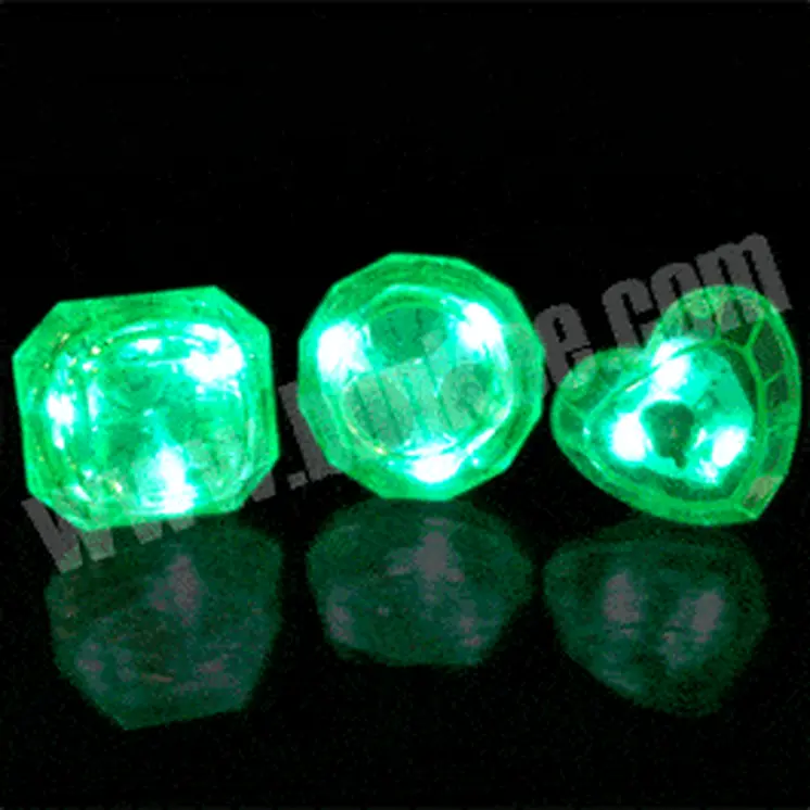Huge Gem Ring Green Assorted Shapes