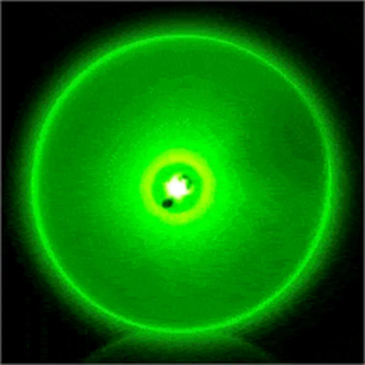 Imprintable Green Circle Flashing Body Light Lapel Pins