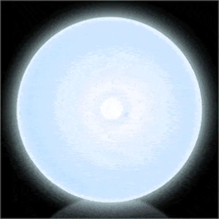 Imprintable White Circle Flashing Body Light Lapel Pins