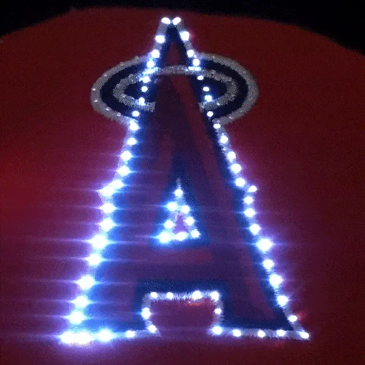 Los Angeles Angels Flashing Fiber Optic Cap