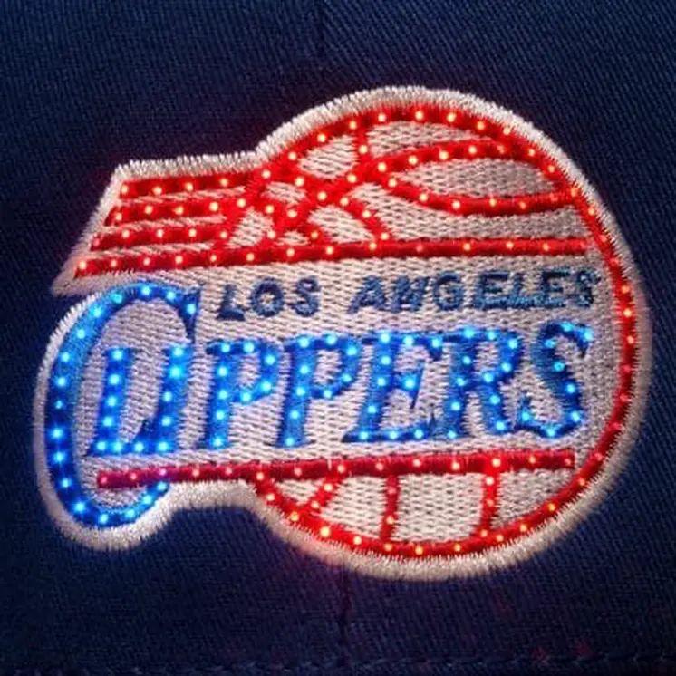 Los Angeles Clippers Flashing Fiber Optic Cap