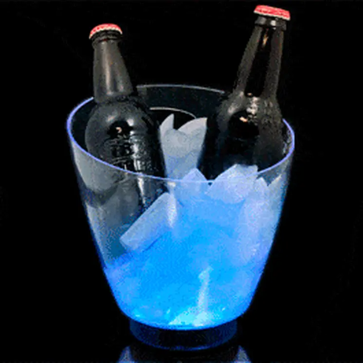 LED Blue Drink Bucket