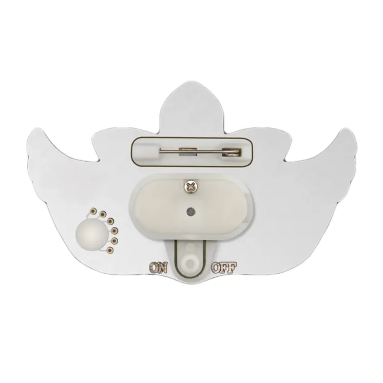 Mardi Gras Mask Flashing Body Light Lapel Pins