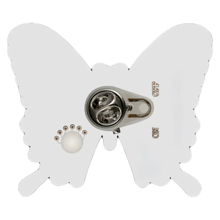 Mood Butterfly Flashing Body Light Lapel Pins