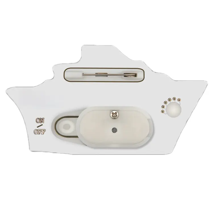 Cruise Ship Flashing Body Light Lapel Pins