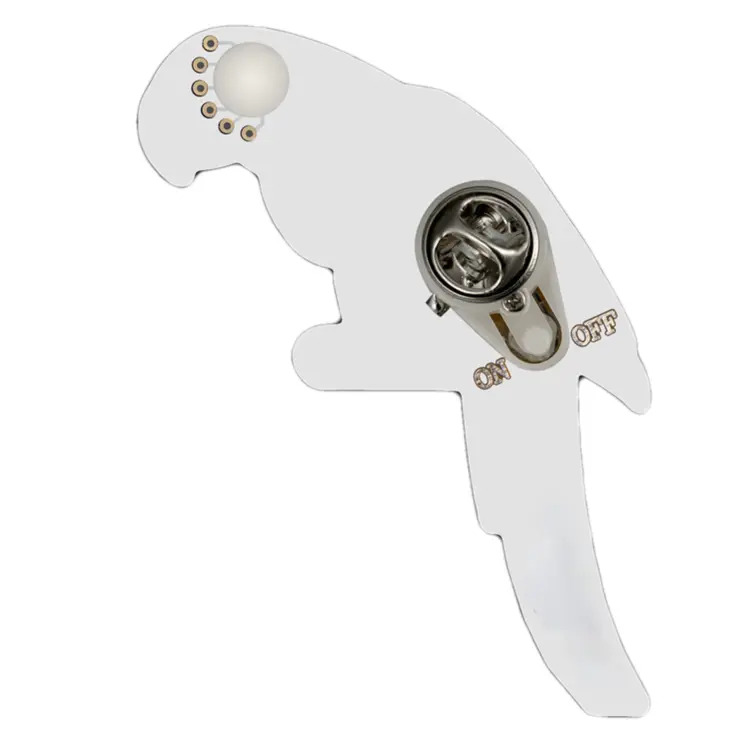 Parrot Flashing Body Light Lapel Pins