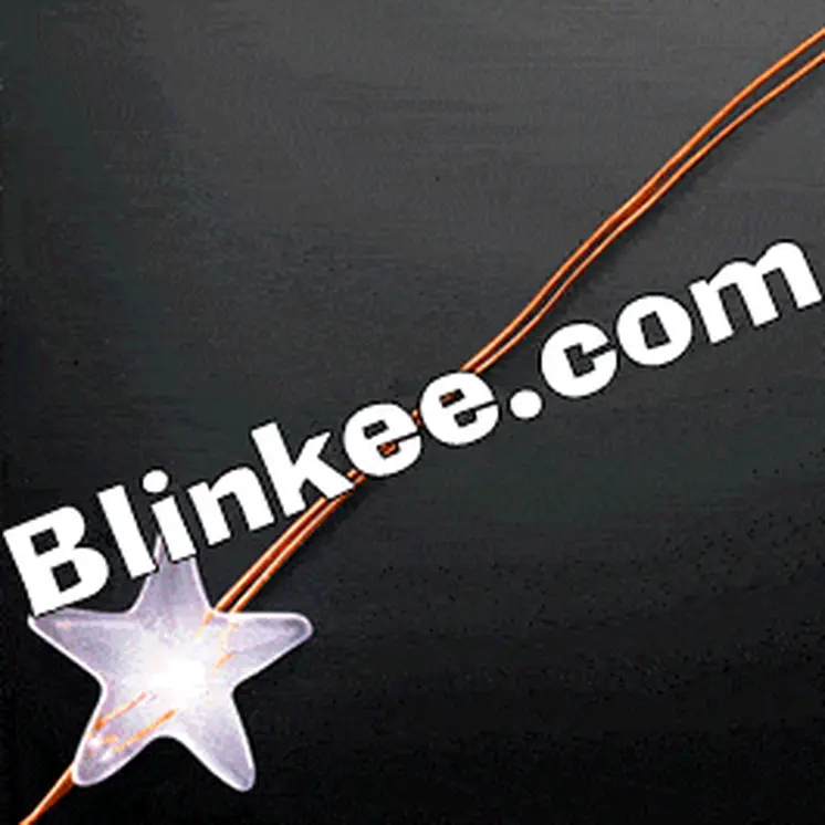 LED String Lights with White Stars
