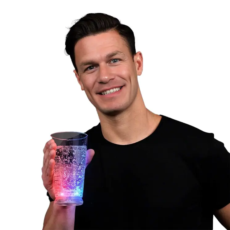 Light Up Patriotic Pint Glass