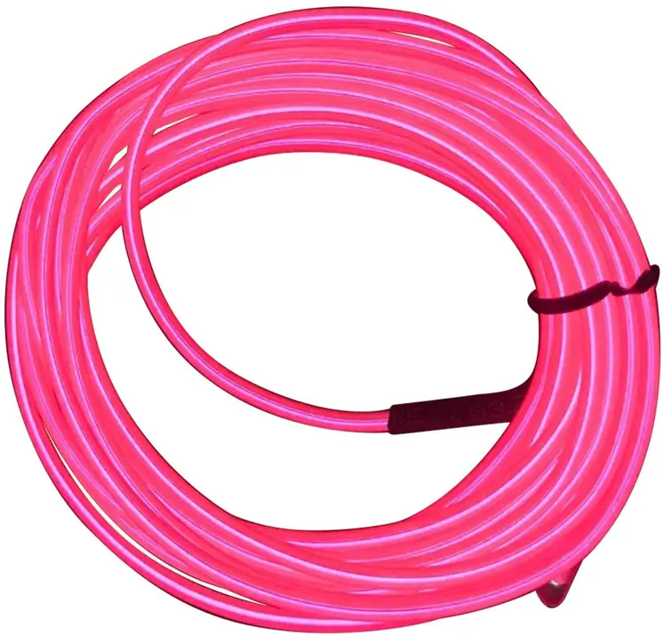 Electro Luminescent Wire 12 Foot Pink