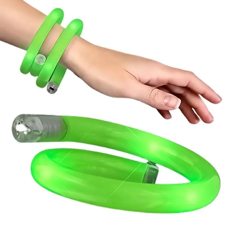 Light Up Tube Bracelet Green