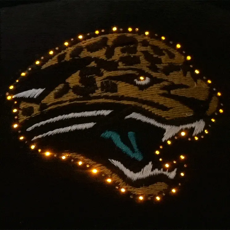 Jacksonville Jaguars Flashing Fiber Optic Cap