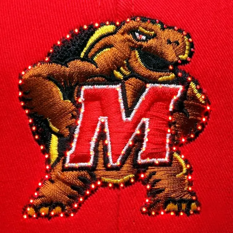 Maryland Terrapins Flashing Fiber Optic Cap