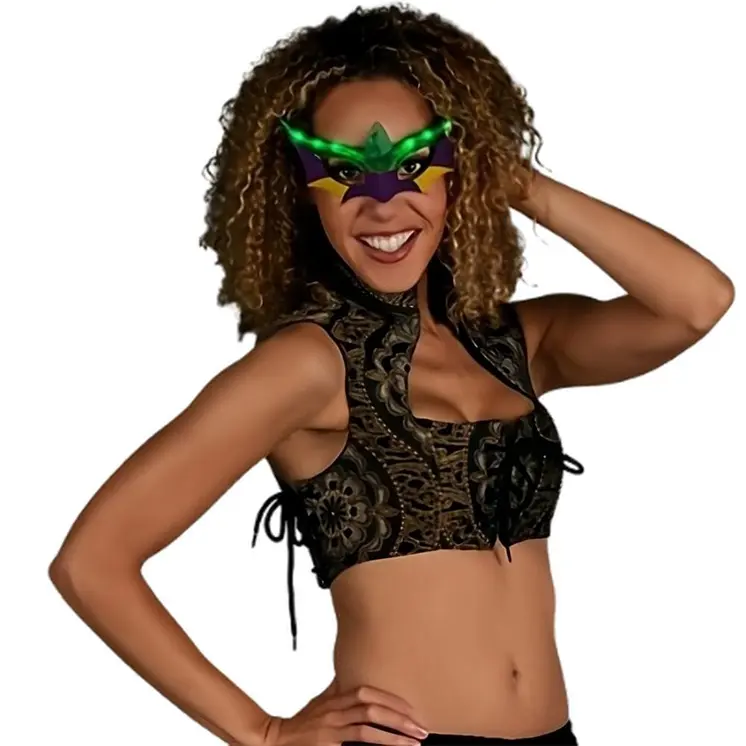 Light Up Mardi Gras Mask