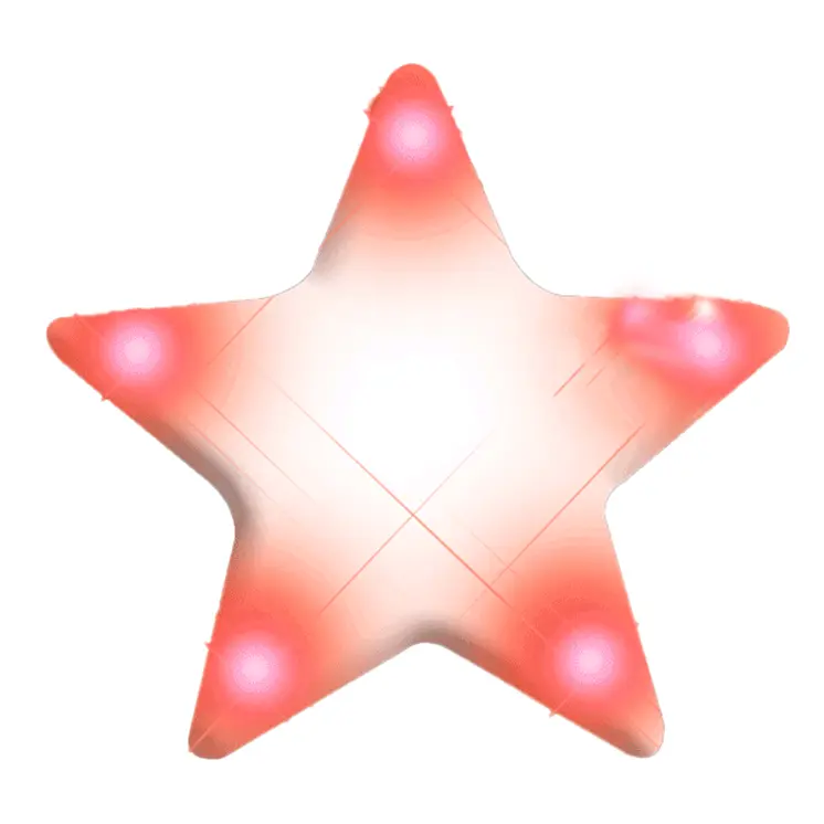 Turbo Star Flashing Body Light Lapel Pins