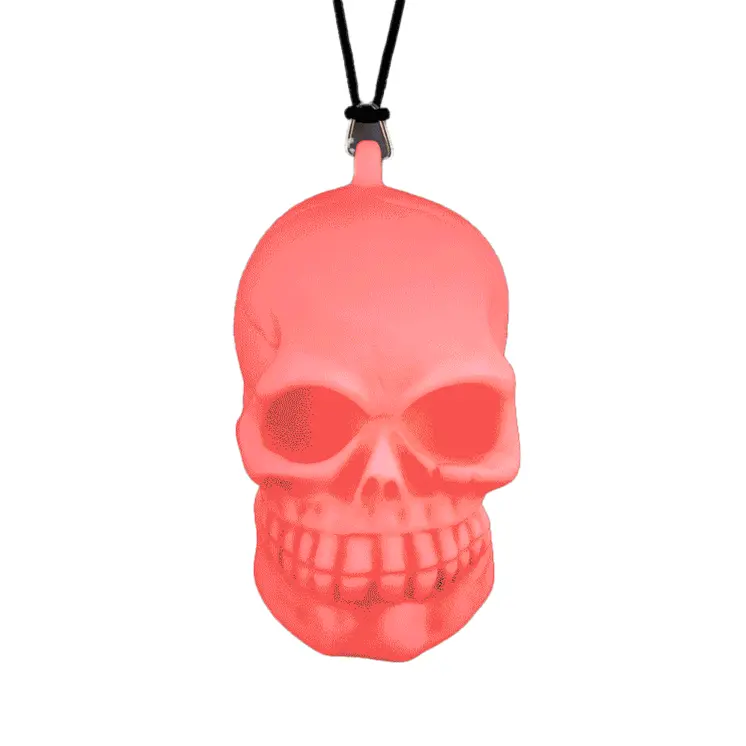 LED Soft Skeleton Skull Necklace