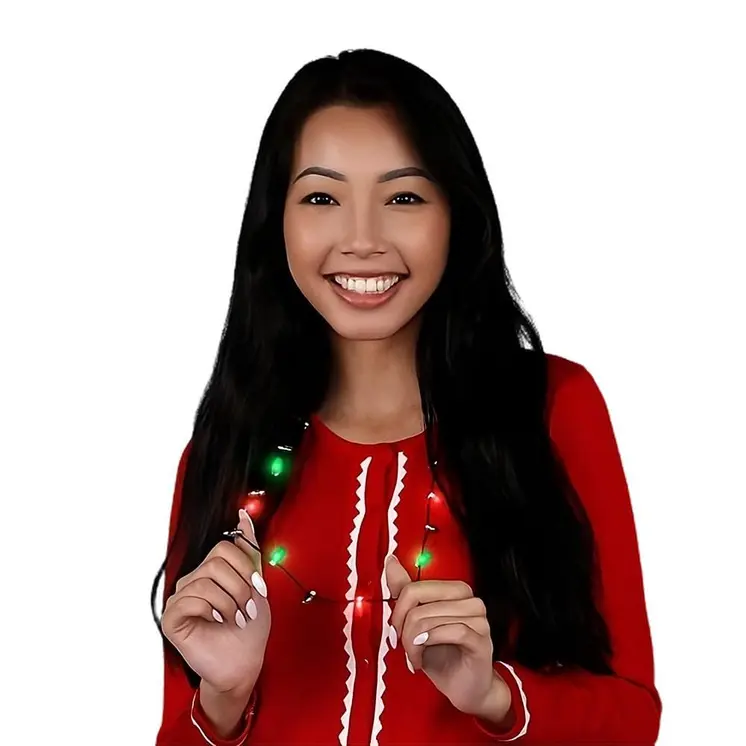 Wearable Christmas Lights Necklace