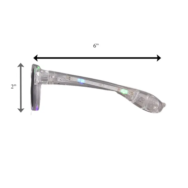Multicolor LED Nerd Glasses