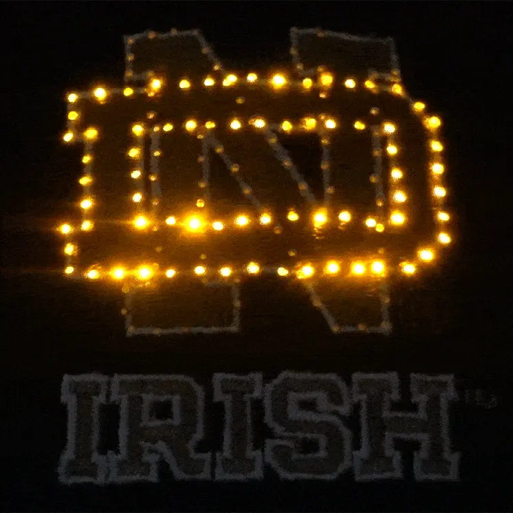 Notre Dame Fighting Irish Flashing Fiber Optic Cap