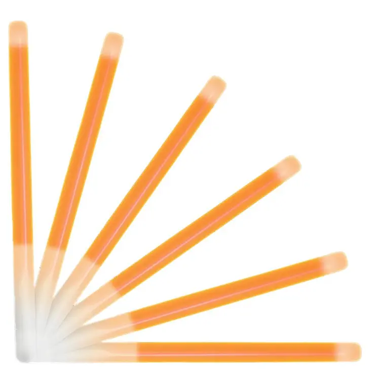 10 Inch Glow Stick Baton Orange Pack of 25