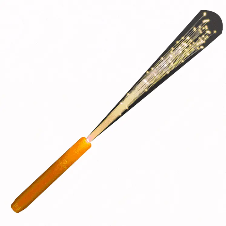 Orange Fiber Optic Wand with Orange LEDs