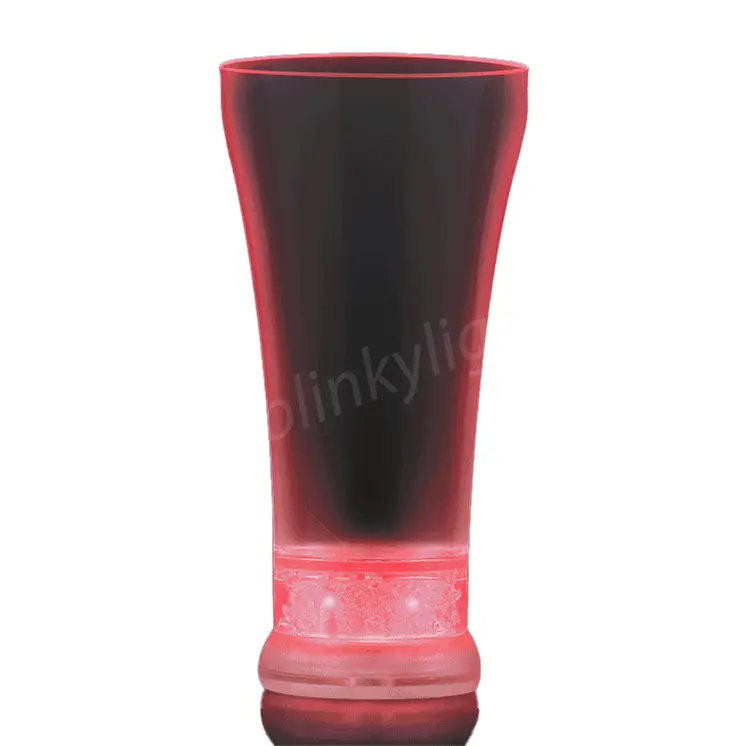 Pilsner Glass Red White Blue