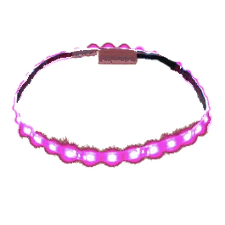 Pink LED Flexible Light Strip Black Background