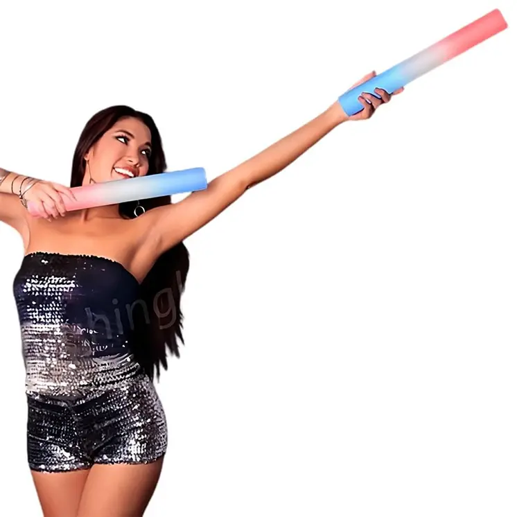 Foam Cheer Stick with Red White Blue LEDs