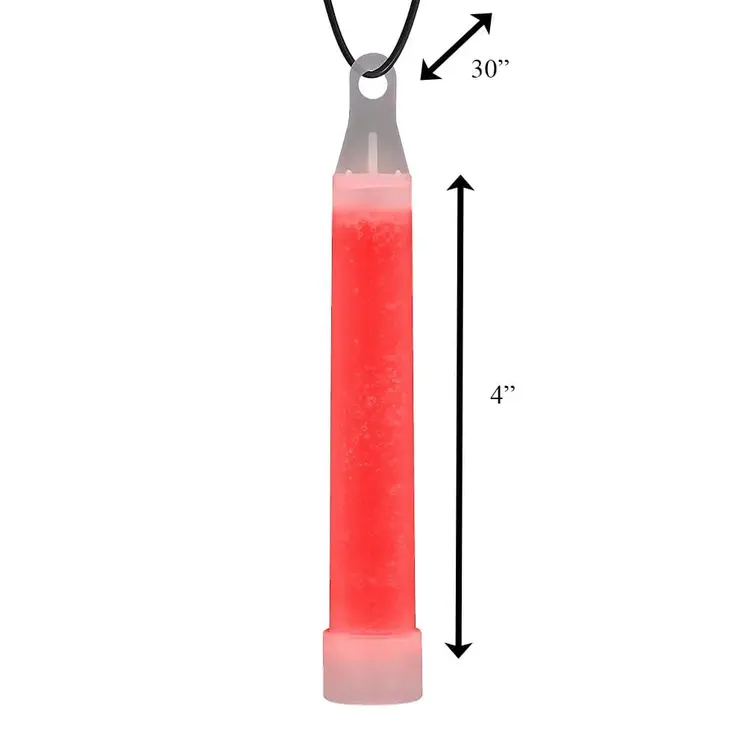 4 Inch Glow Stick Red Pack of 50