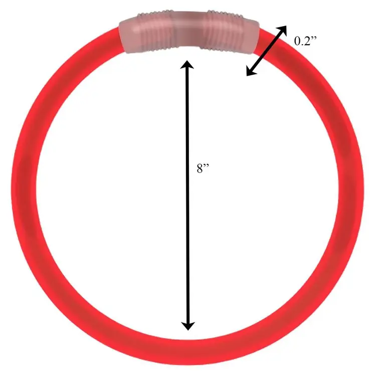 Glow Bracelet Red Tube of 100