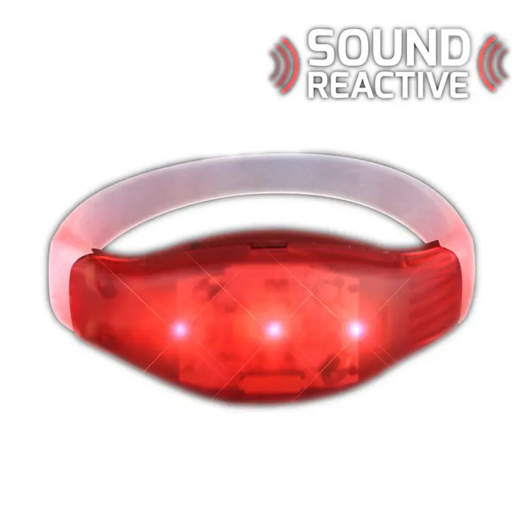 Sound Activated Red LED Bracelet