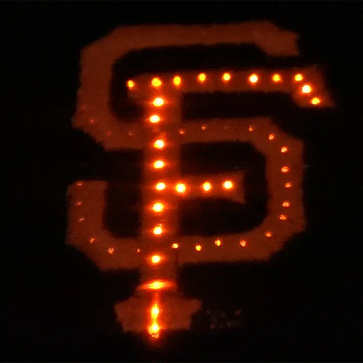 San Francisco Giants Flashing Fiber Optic Cap