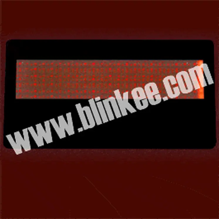 Scrolling LED Name Tag Red