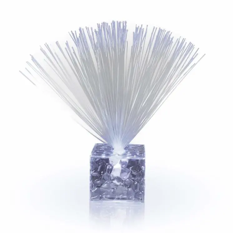Fiber Optic Centerpiece with Small Clear White Base