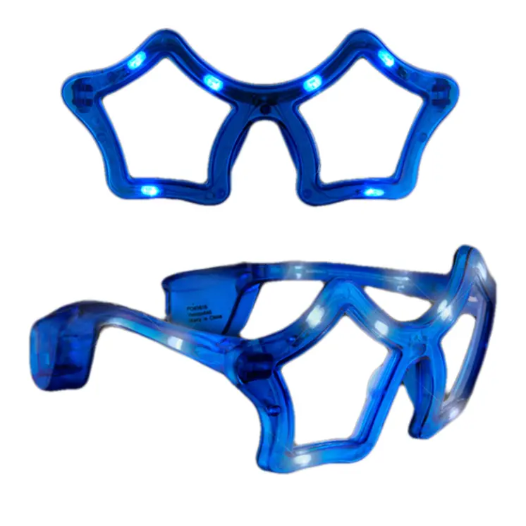Assorted Star LED Sunglasses Pack of 12