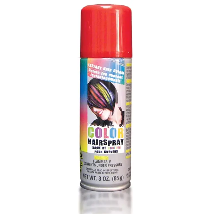 Temporary Colored Hair Spray Red