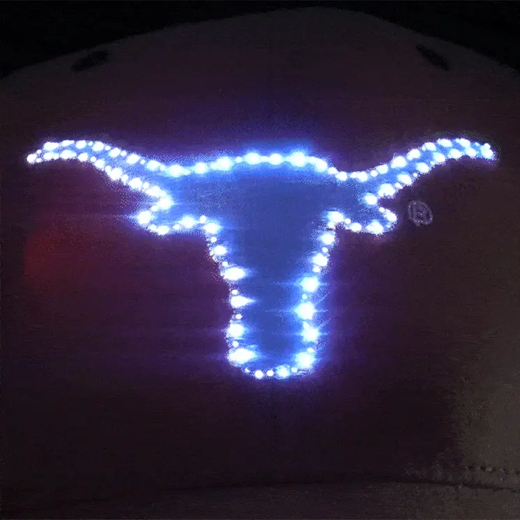 Texas Longhorns Flashing Fiber Optic Cap