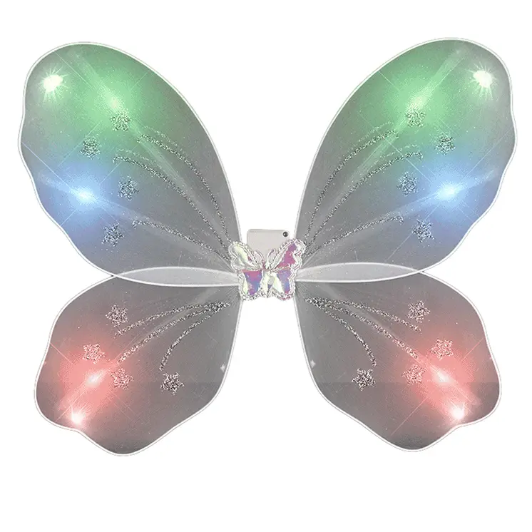 Light Up White Fairy Butterfly Wings