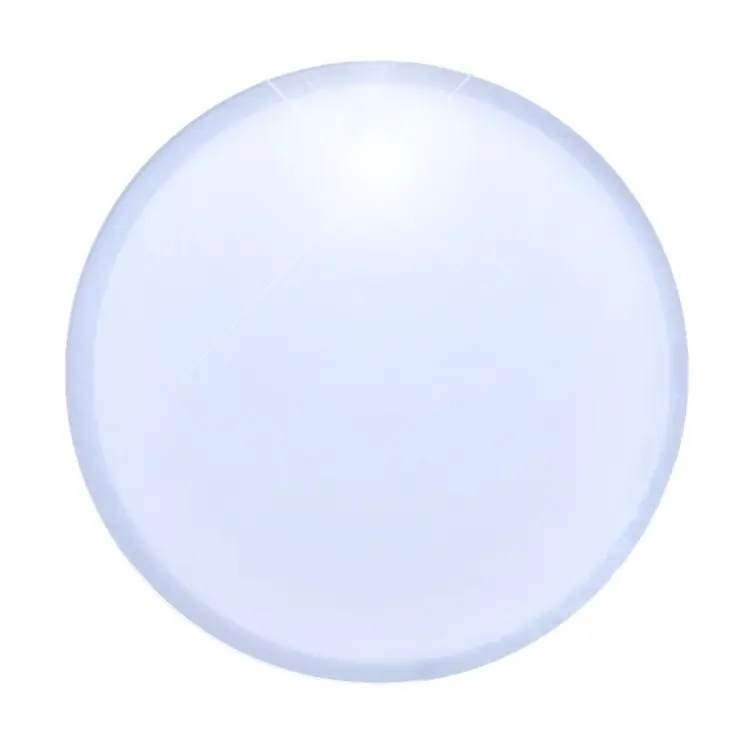 Light Up Round Badge Pin White