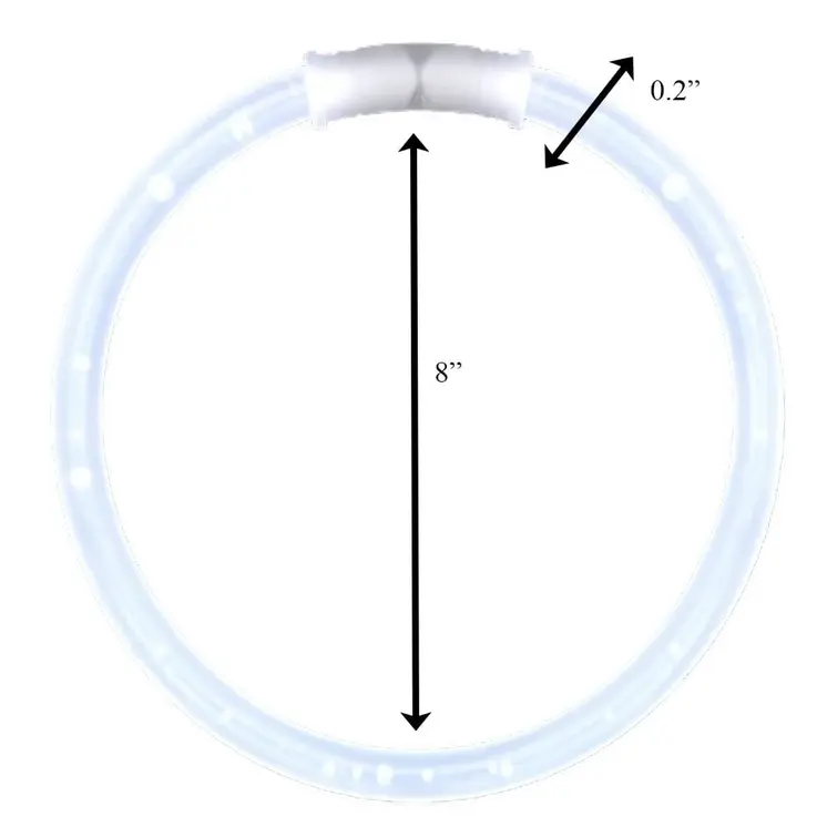 Glow Bracelet White Tube of 100