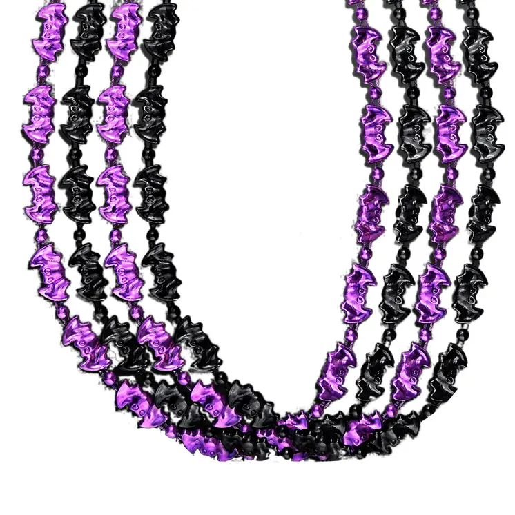 Bat Bead Necklaces Pack of 12