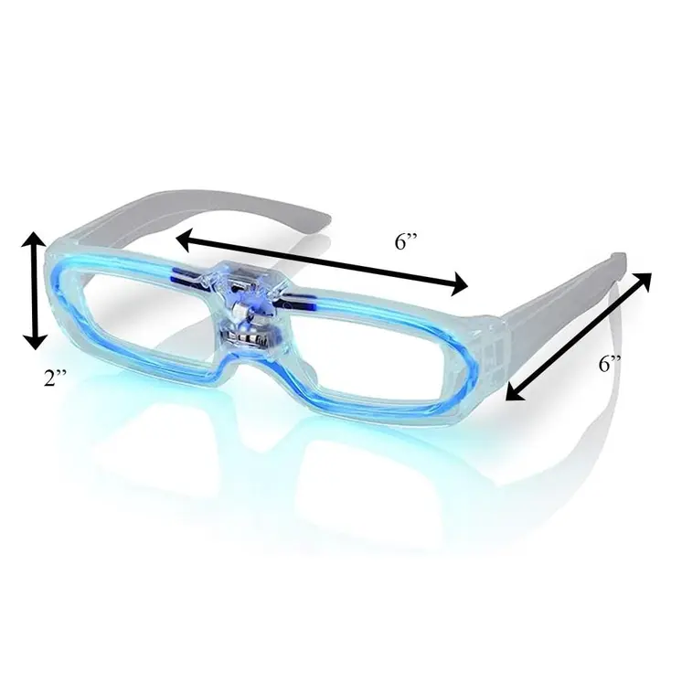 Sound Activated Glasses Blue
