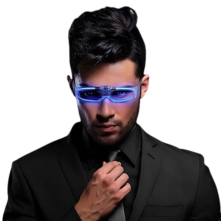 Sound Activated Glasses Blue