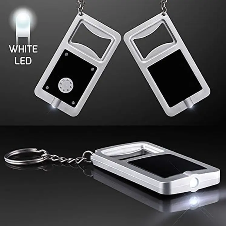 3 in 1 LED Keychain Flashlight Bottle Opener
