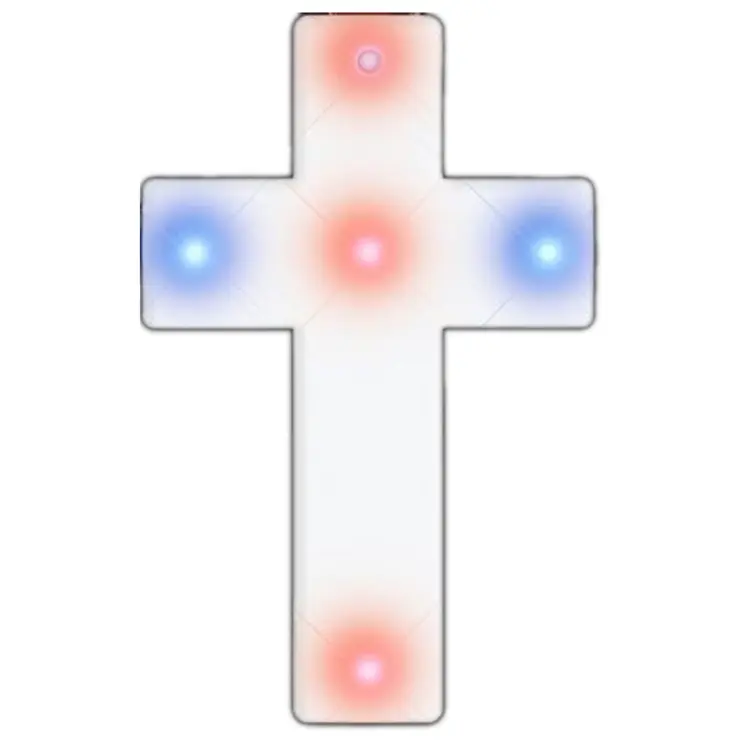 Cross Necklace Flashing Body Light