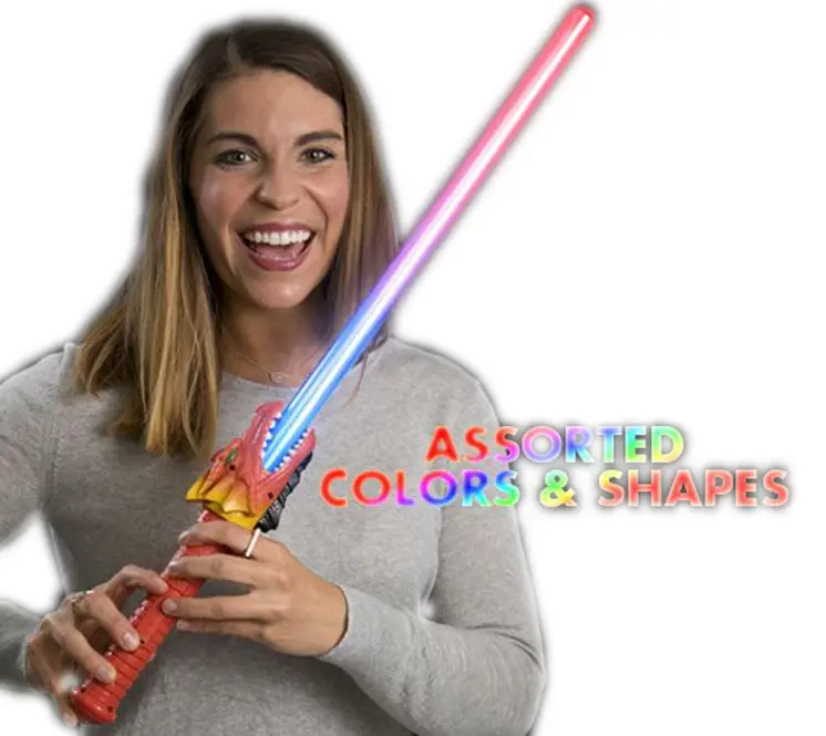 LED Jurassic Dinosaur Sword Assorted Colors