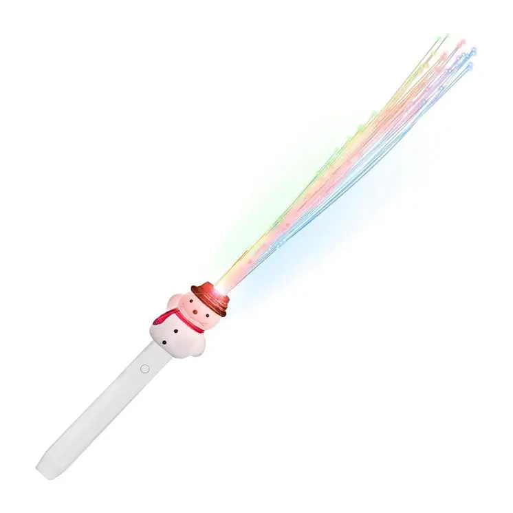 Fiber Optic Snowman Light Up Wand
