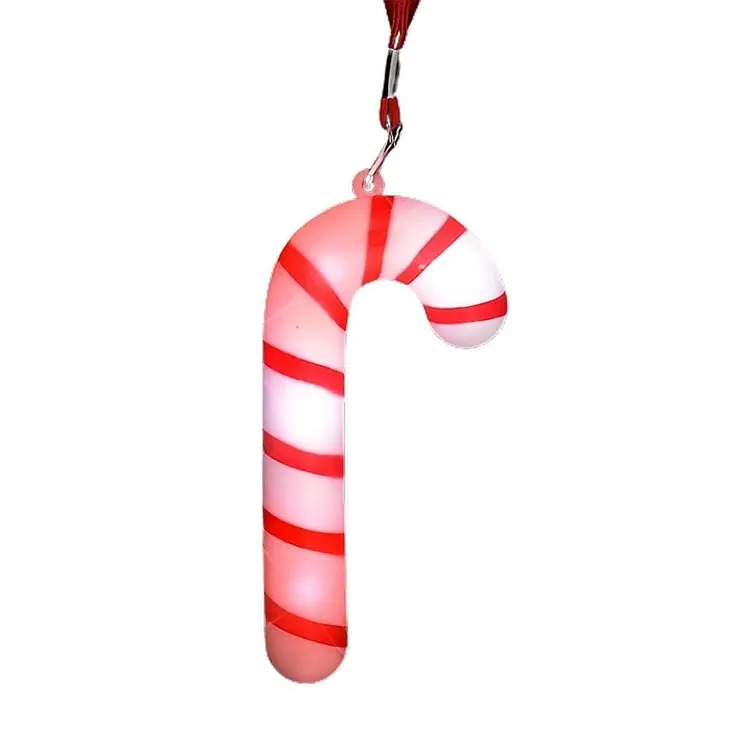 Flashing Candy Cane Necklace